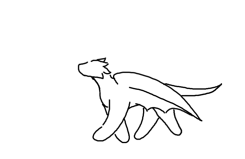 Dragon walk cycle (not my best)