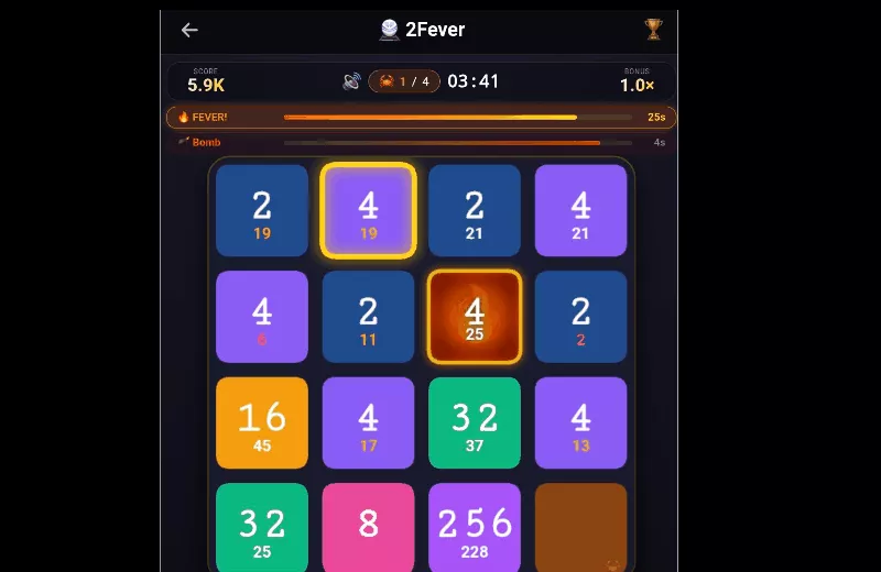 Animation: My 2Fever results (I was trapped)
