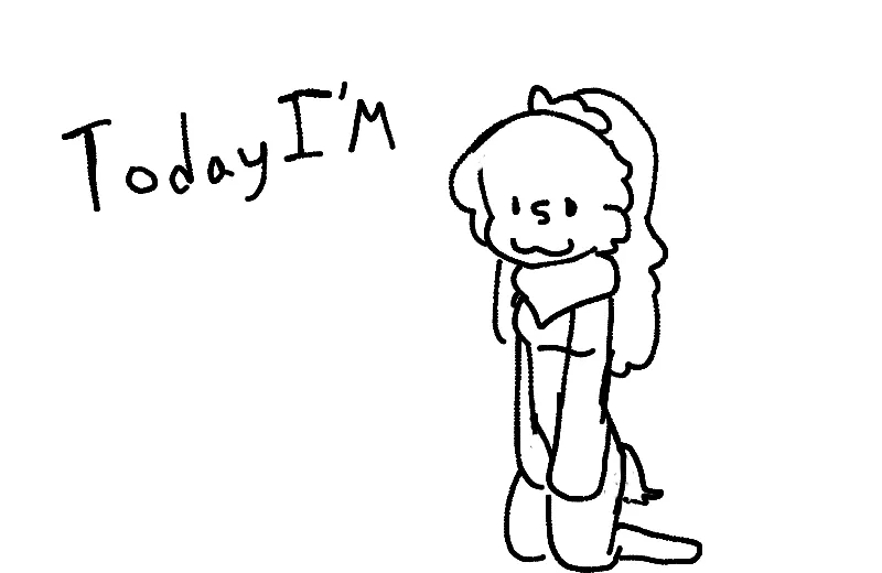 Animation: Today I'm turning into :333 so cute yk the trend ;3