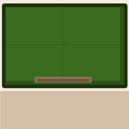 Green classroom board