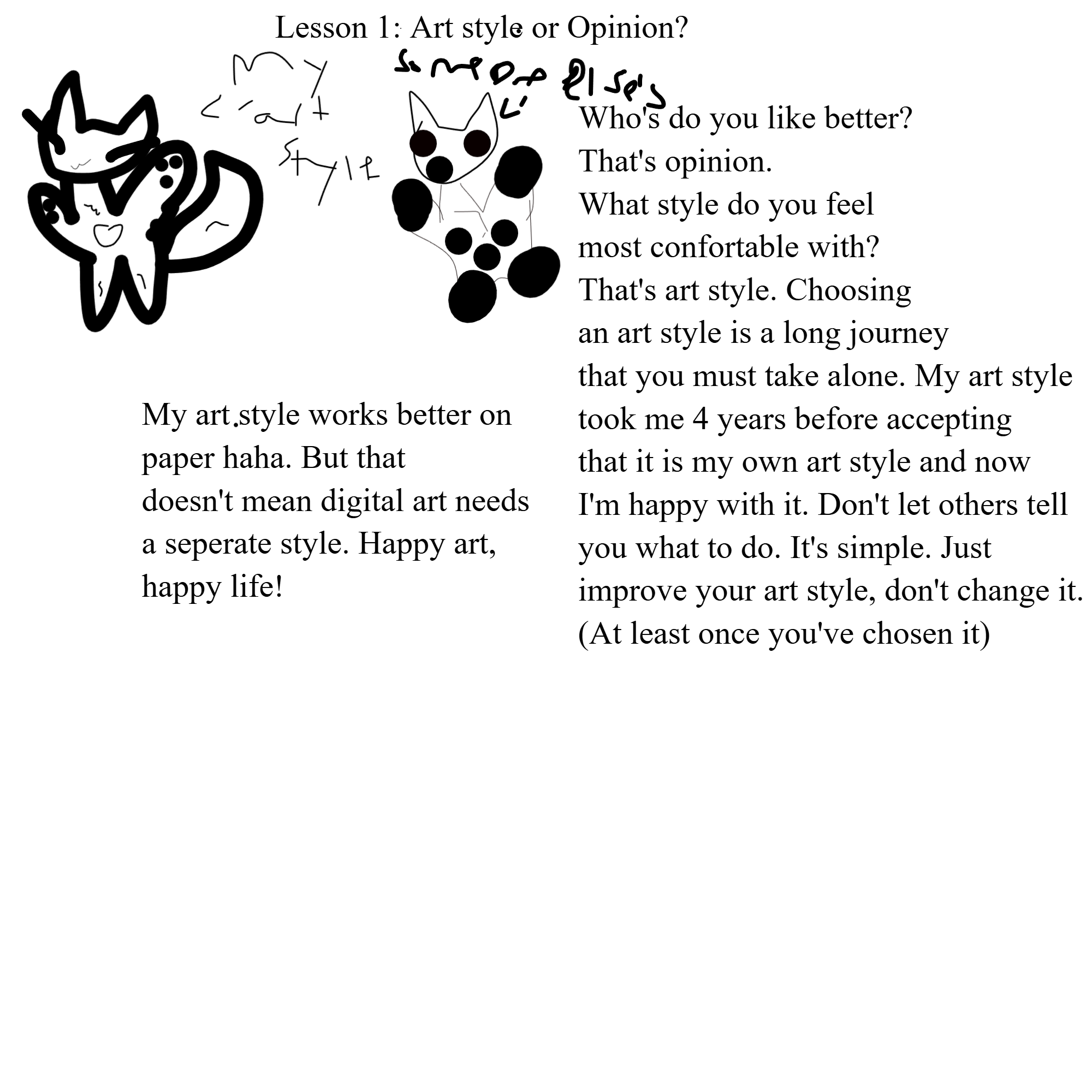 Artsy Cat Academy Lesson One