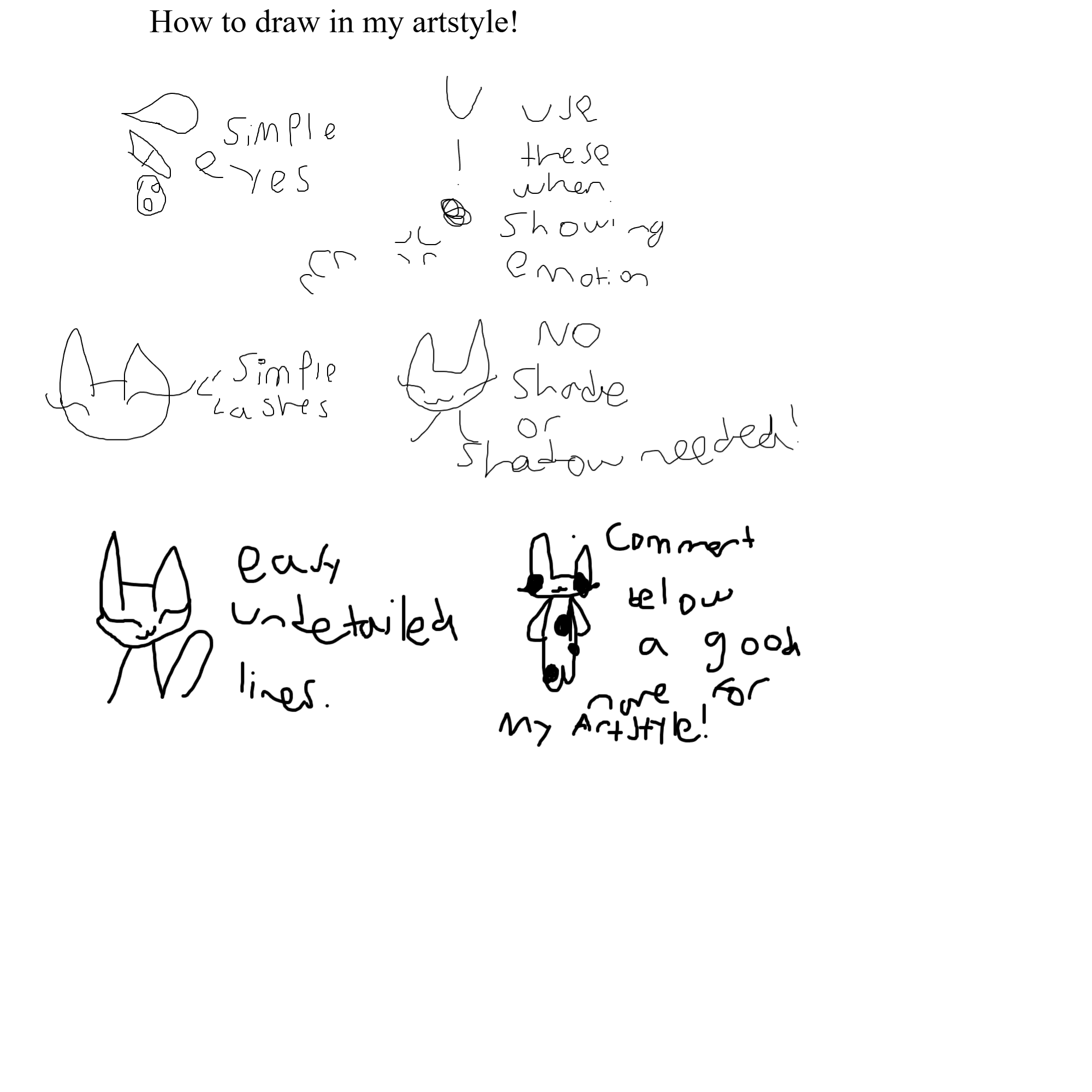 How to draw in my artstyle