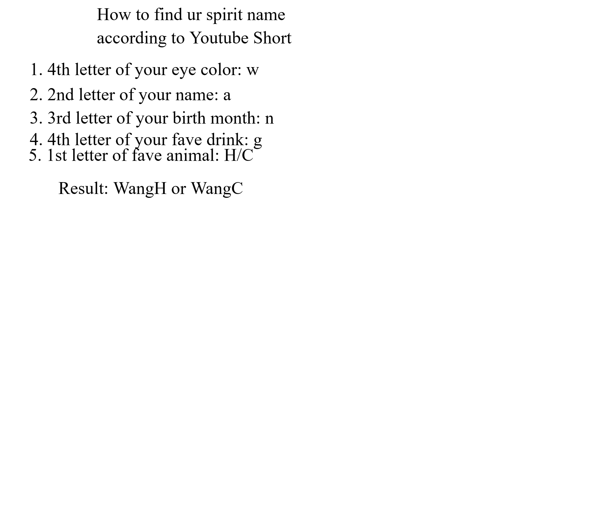 Found this on Youtube so I turned it into this