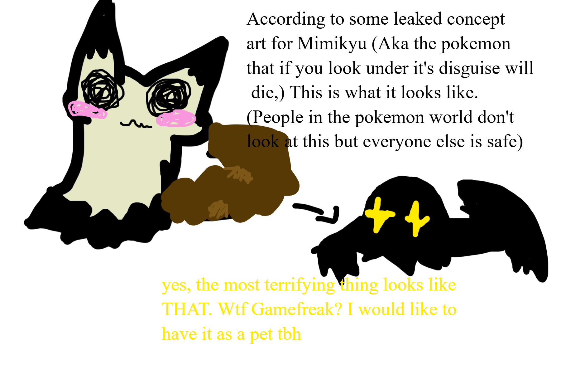 Drawing of Mimikyu Leak created on DrawIsland