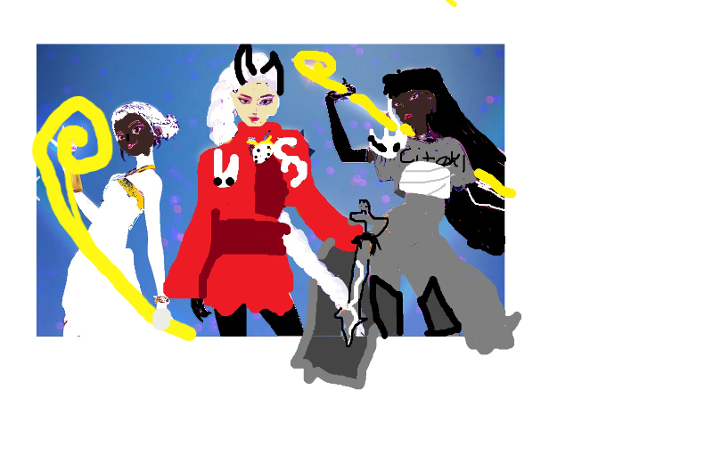 Drawing of Kpop demon Hunters x Hollow Knight Silksong created on DrawIsland