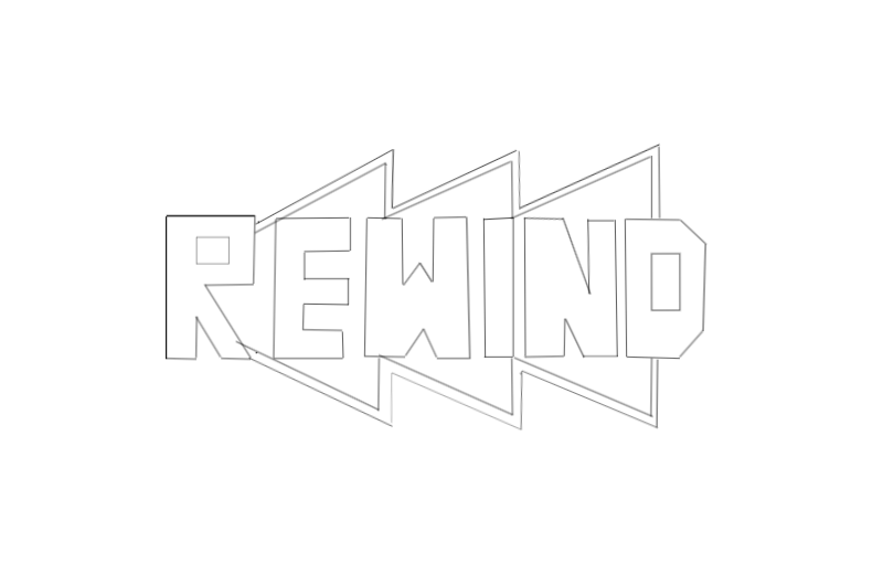 Drawing of rewind created on DrawIsland