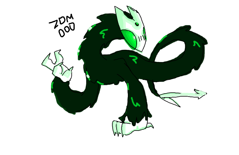 Drawing of a monster thingy created on DrawIsland