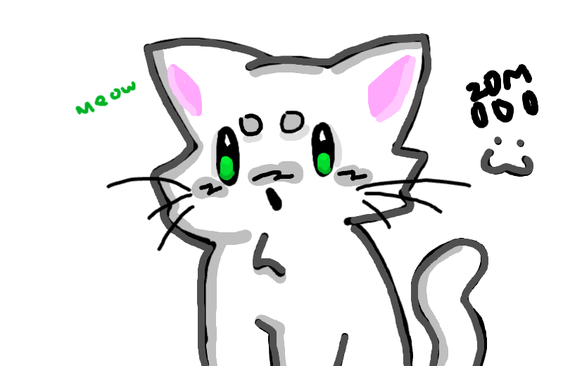 Drawing of My dead cat Eva :3 created on DrawIsland