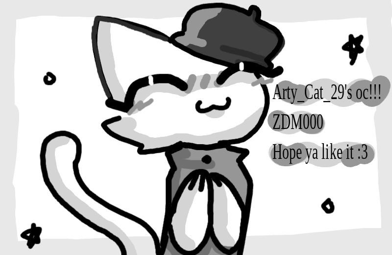 Drawing of art girt for Arty_Cat_29 created on DrawIsland