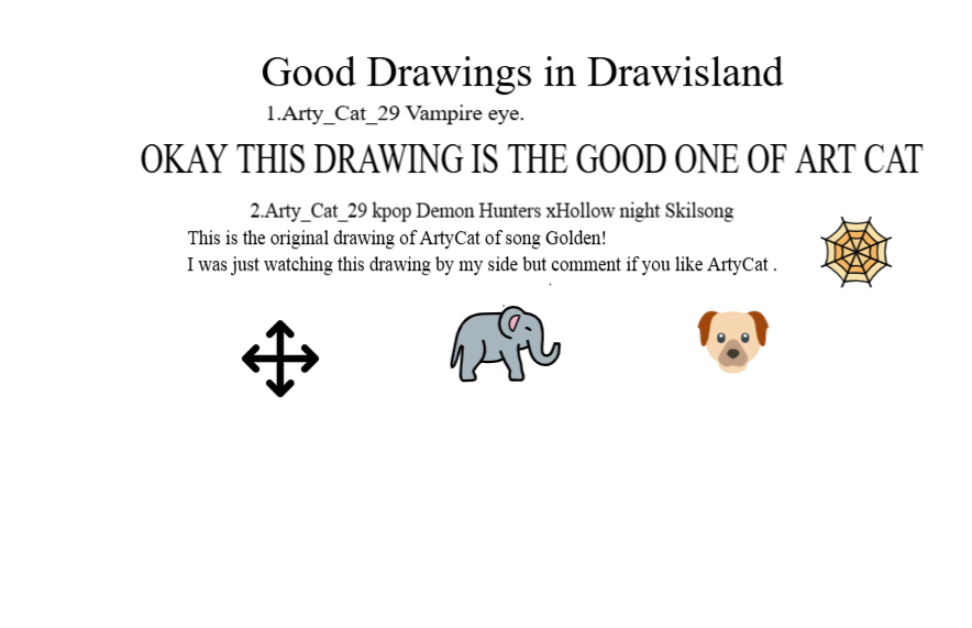 Good drawings of Draw island