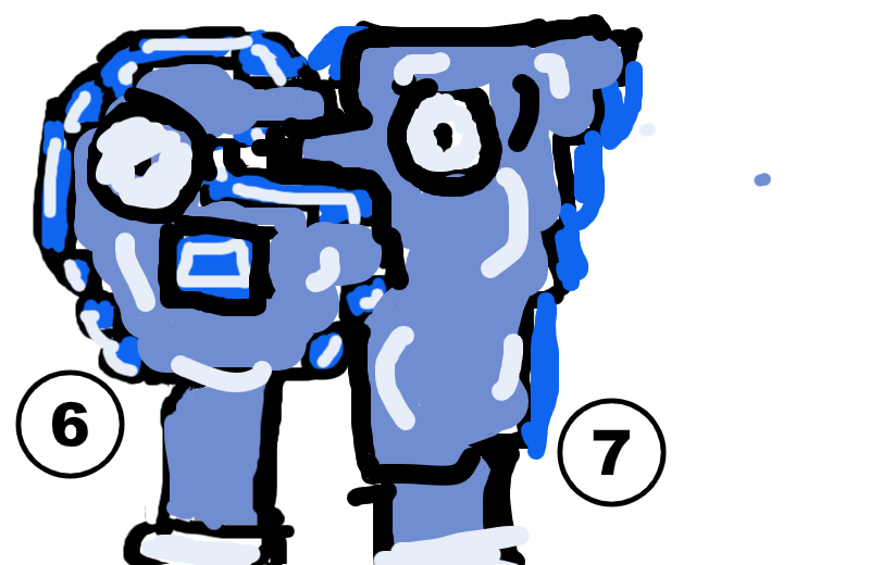 six seven?