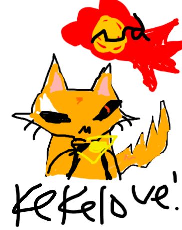 Drawing of 2nd place winner for my art contest created on DrawIsland