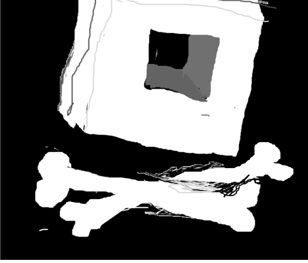Drawing of Boxheads pirates created on DrawIsland