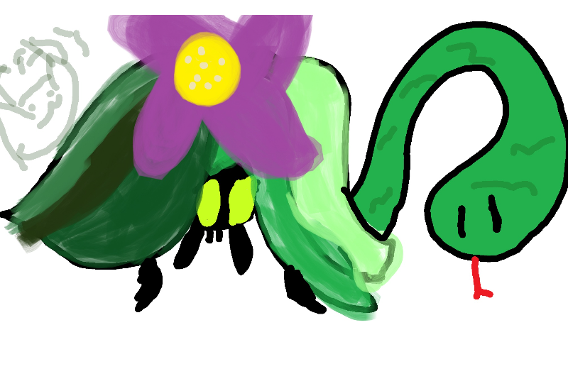 Drawing of My creature created on DrawIsland