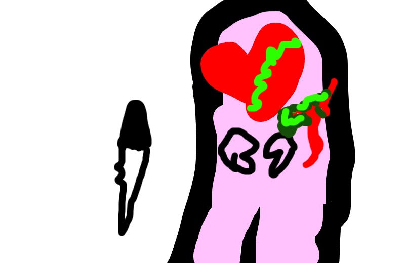 Drawing of Pink has a sister created on DrawIsland