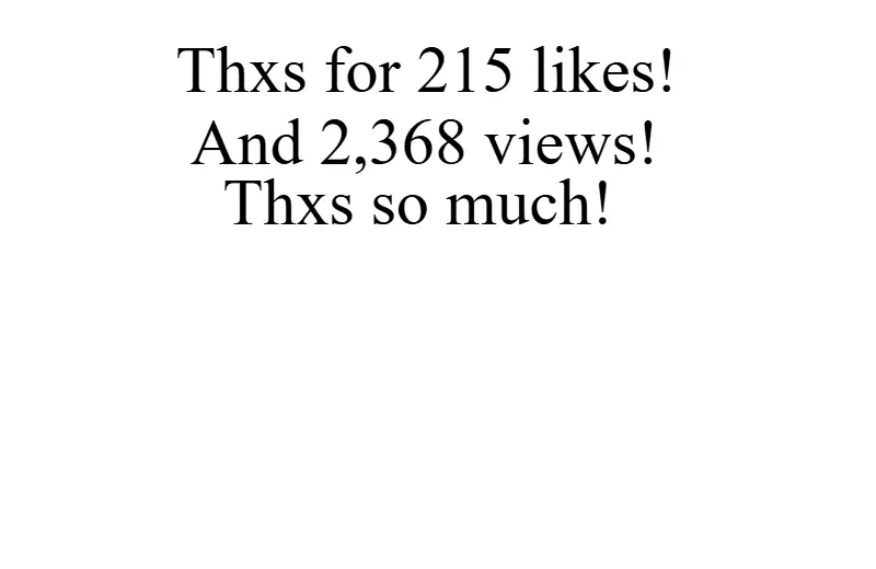 Thxs for 215 likes!
