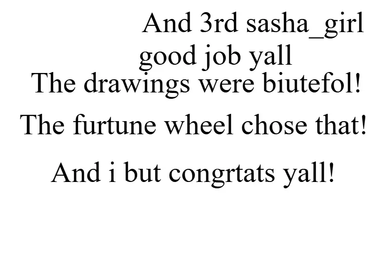 3rd place good job yall!