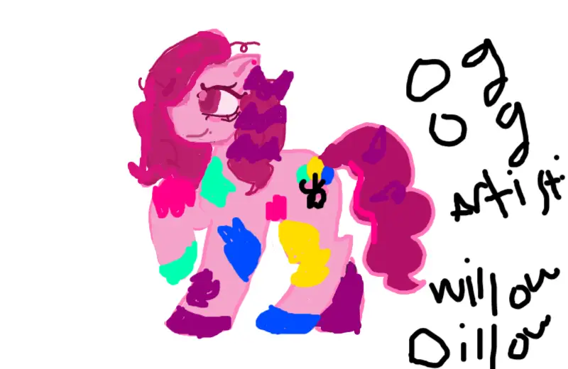 The Finished Pinky Pie Drawing