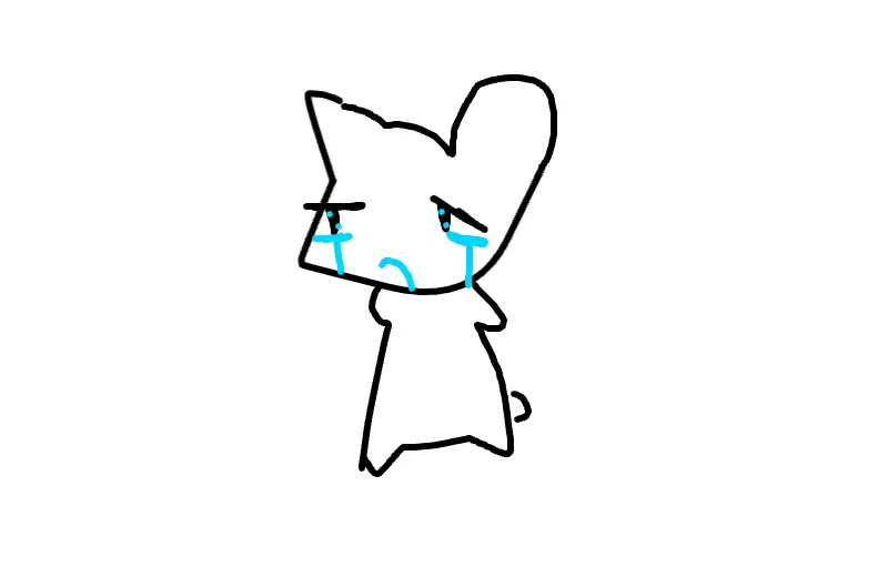crying bear for artycat