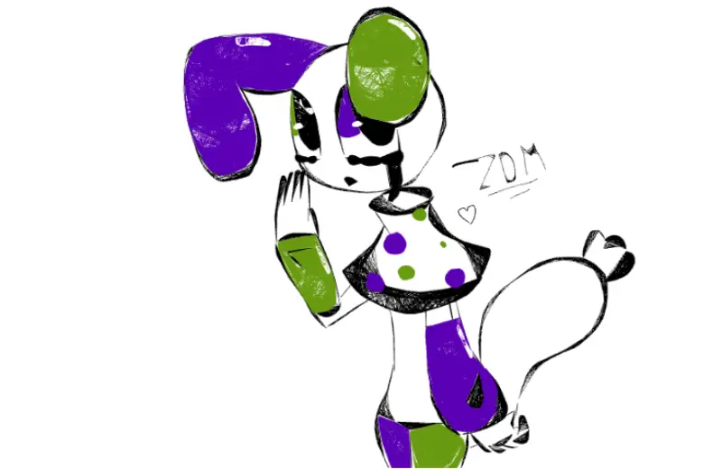 Drawing of sad looey created on DrawIsland