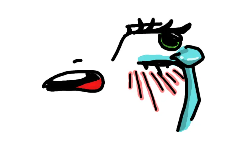 Drawing of Crying created on DrawIsland