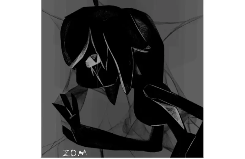 Drawing of old statue girl thing created on DrawIsland