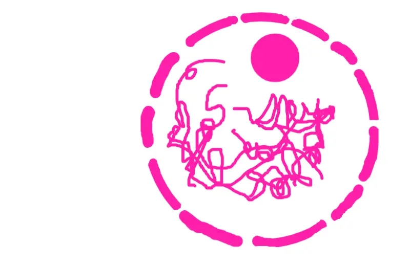 Drawing of nucleus created on DrawIsland