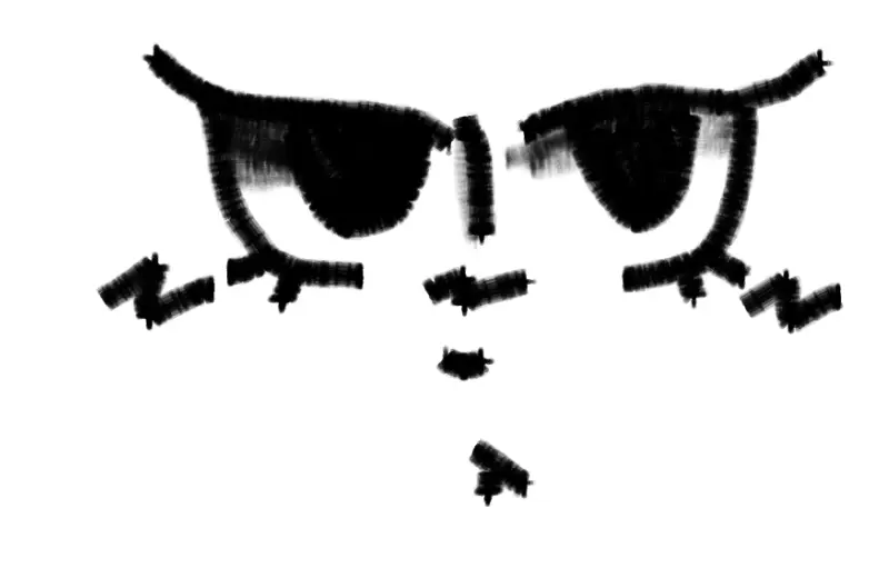 Drawing of face created on DrawIsland