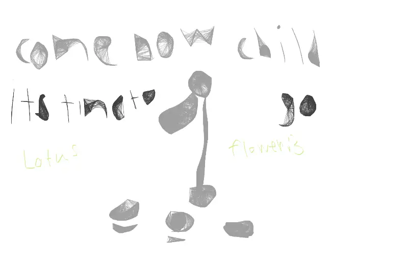 Drawing of the last leaf of life shall stay strong created on DrawIsland
