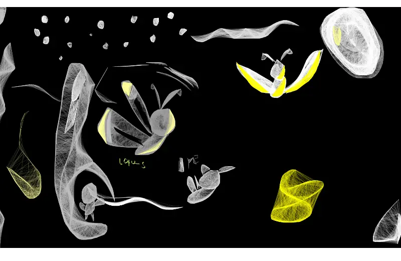 Drawing of my moon moth created on DrawIsland