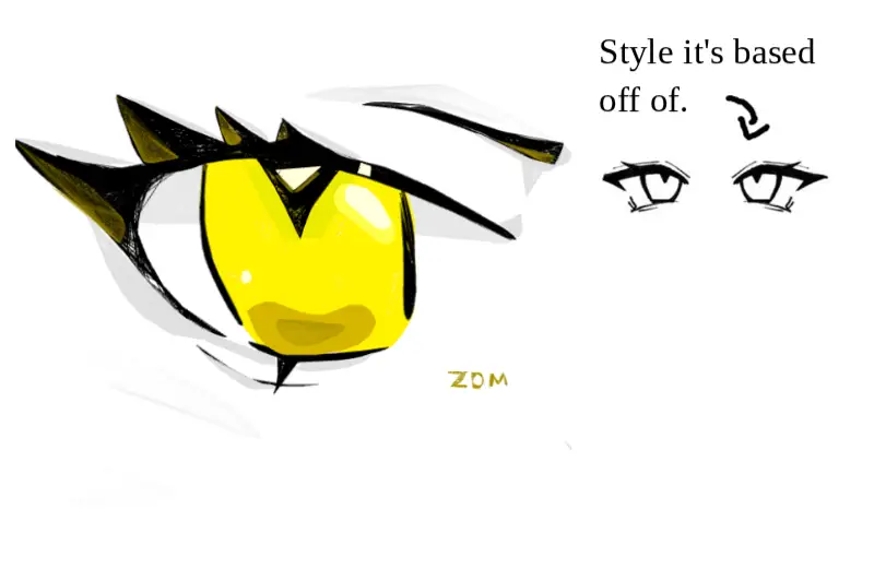 Drawing of anime/?chibi eye? eye (read dis pls!) created on DrawIsland