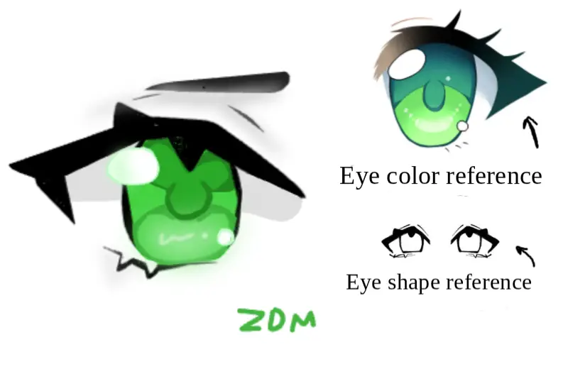 Drawing of Anime/chibi eye 2 (read dis pls) created on DrawIsland