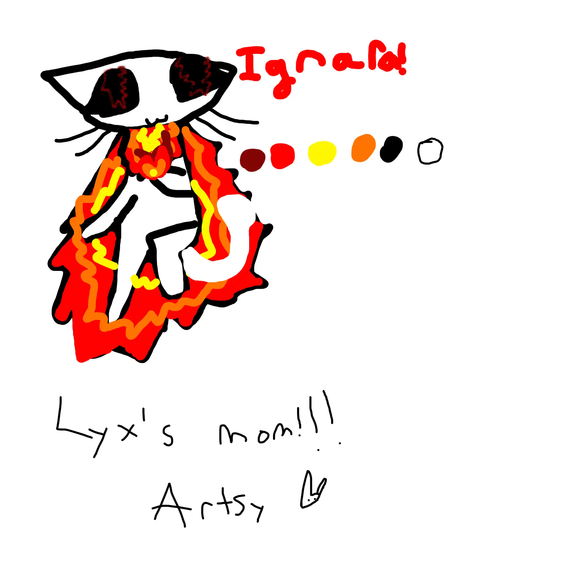Drawing of Character design 1 created on DrawIsland