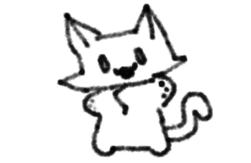Drawing of Cat created on DrawIsland