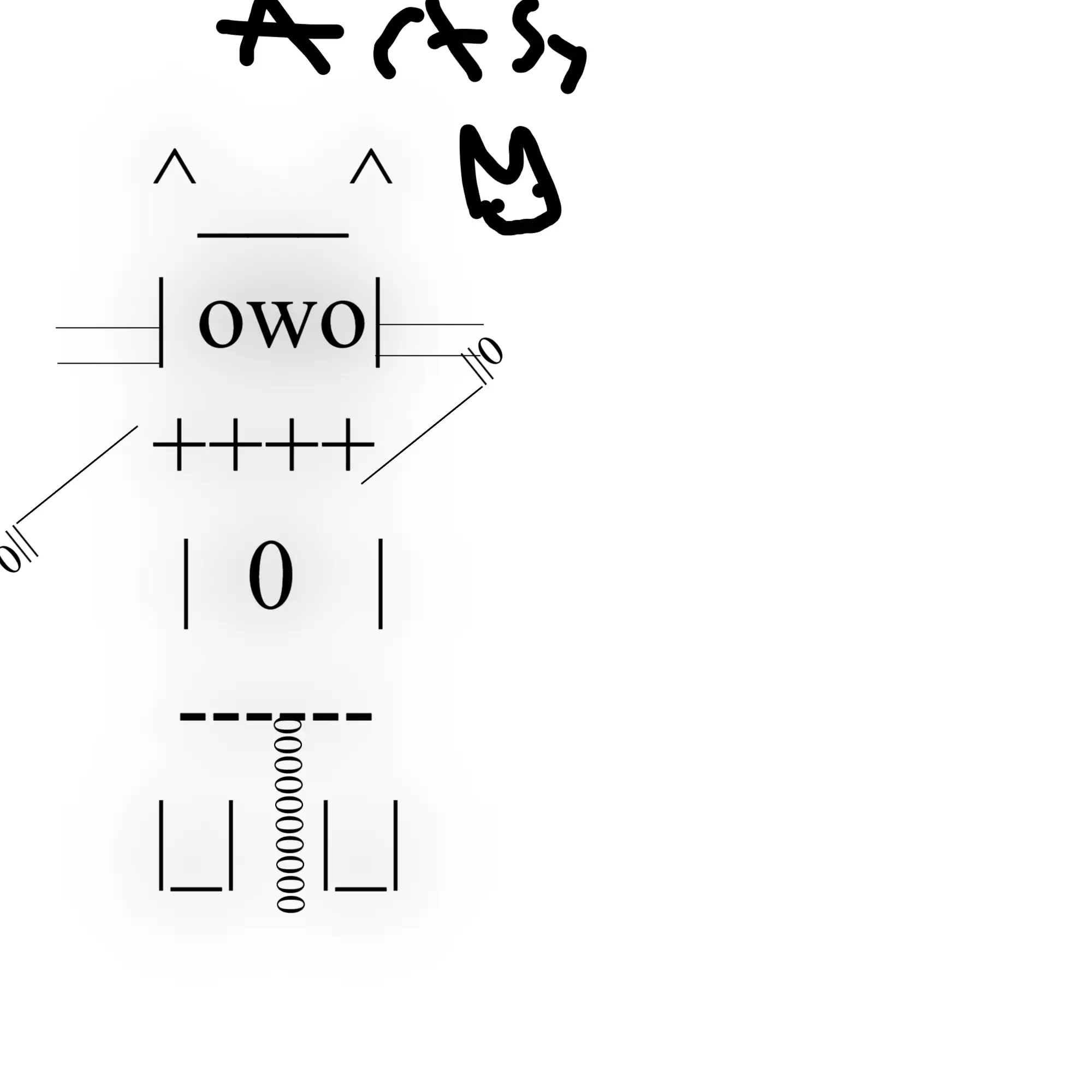 Text art cat