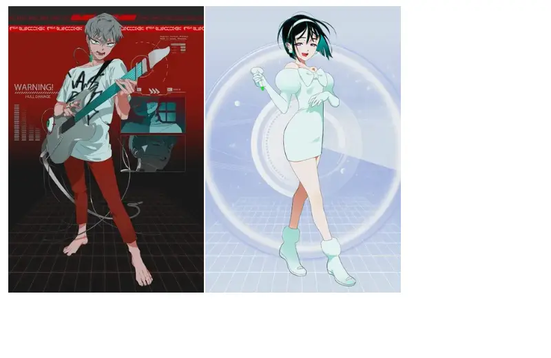 Drawing of till and sua ALien stage created on DrawIsland