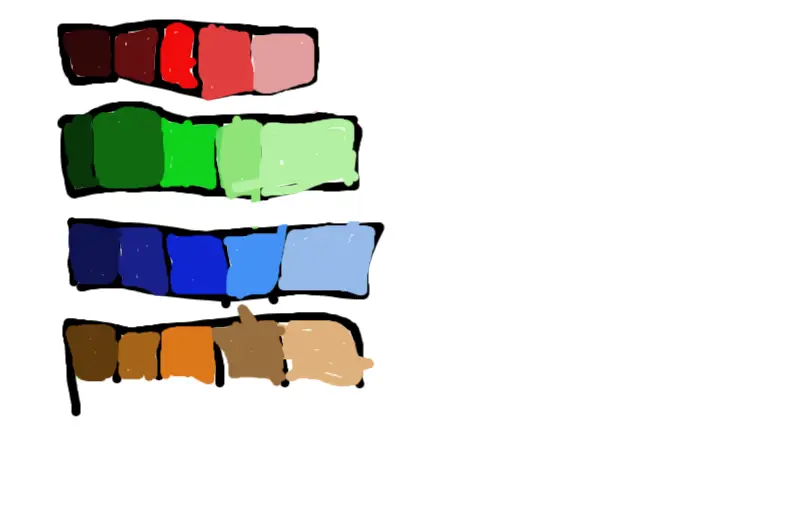 Drawing of elements of art created on DrawIsland