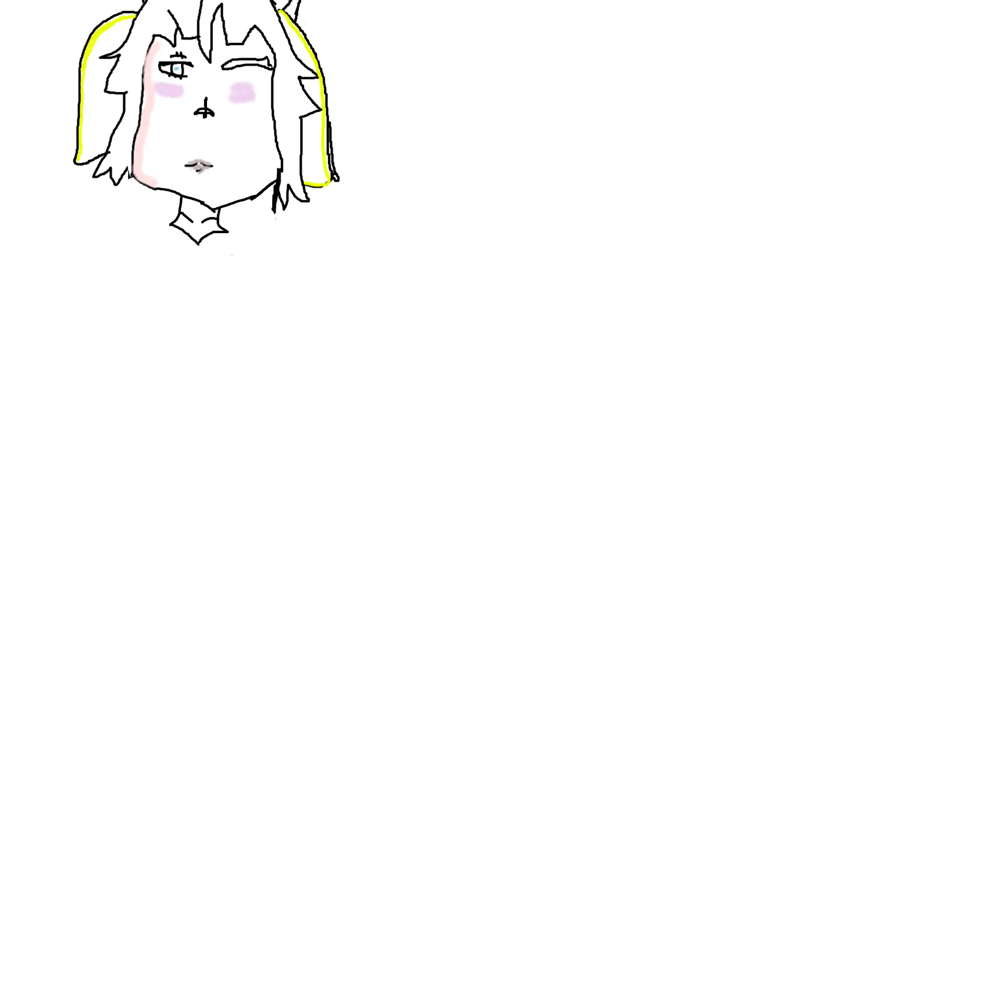 Drawing of sayla my first real oc check description created on DrawIsland