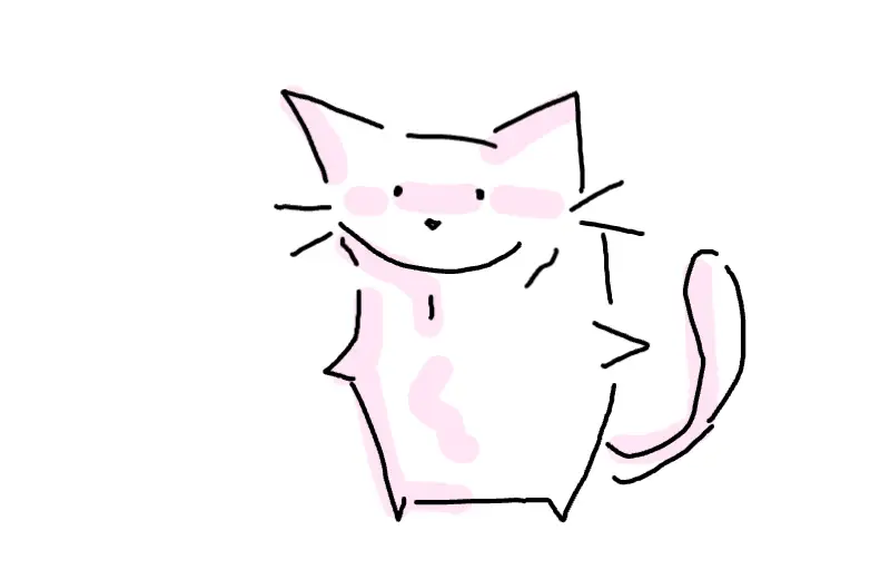 Drawing of aww such a cute kitty :3 created on DrawIsland