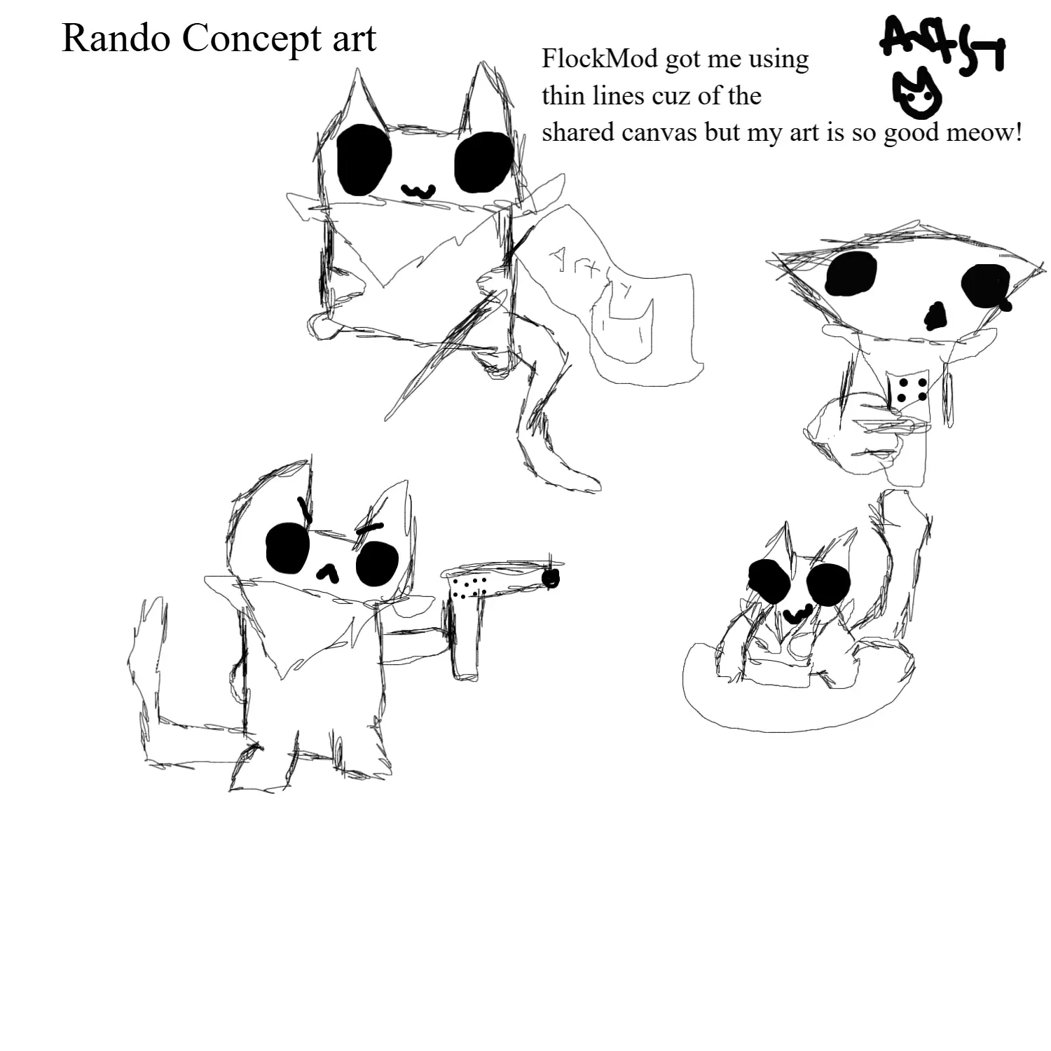 Drawing of Hehe Concept art and no one is gonna stop me created on DrawIsland