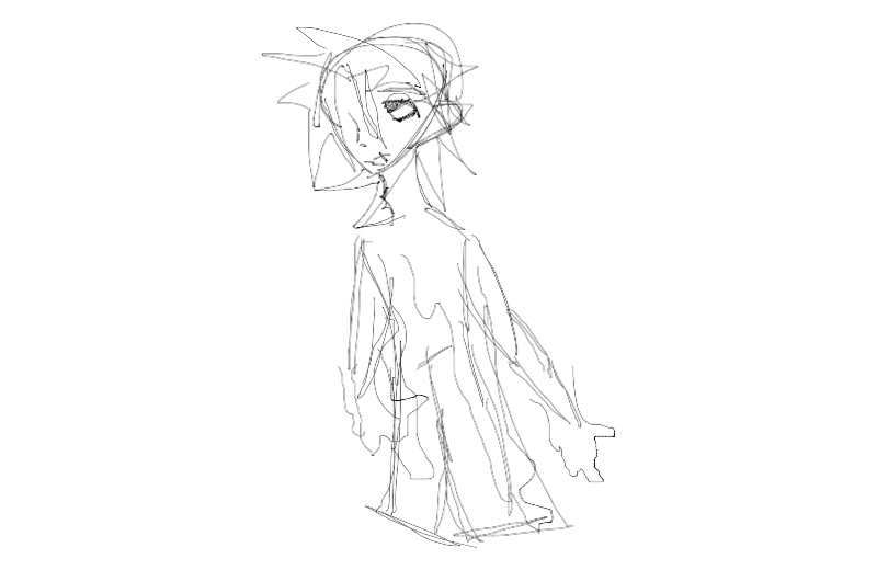 Drawing of Charlotte Gigi (big moms kid oc) created on DrawIsland