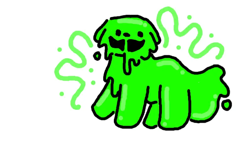 Drawing of Oozy created on DrawIsland