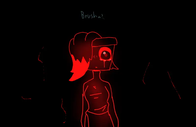 Drawing of twisted brusha (part 3) created on DrawIsland