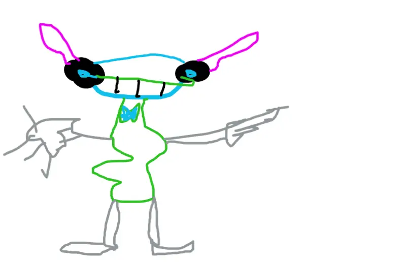 Drawing of Abstract Chao created on DrawIsland