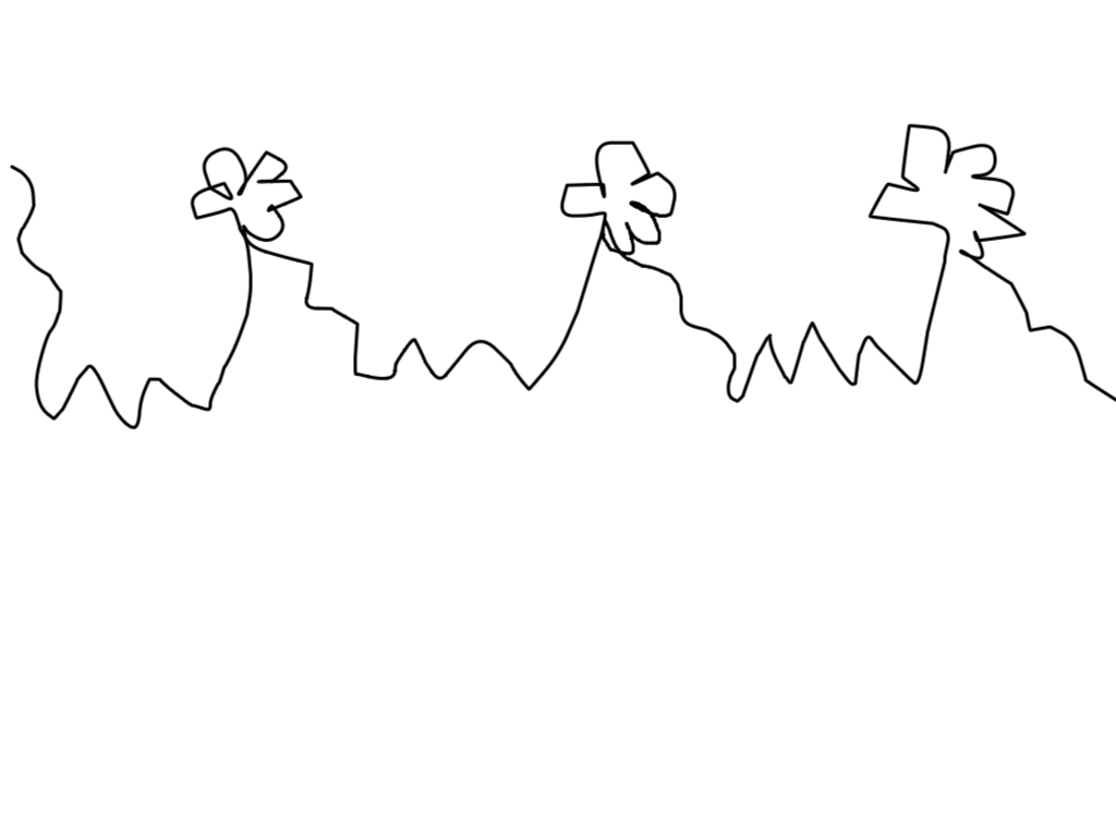Drawing of tired,hunrgy,happy created on DrawIsland