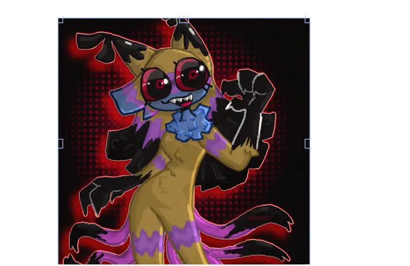 Drawing of twisted yattaaa created on DrawIsland