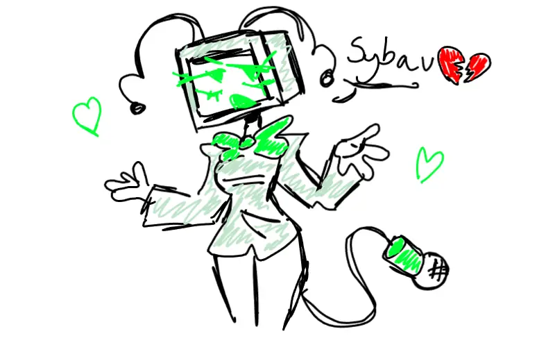 Drawing of .sybau veeee created on DrawIsland