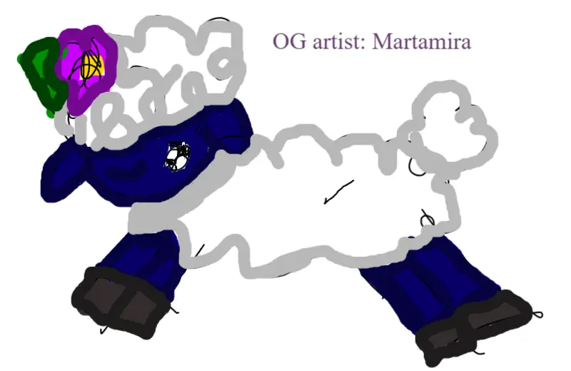 Drawing of Editing Martamira Sheep created on DrawIsland