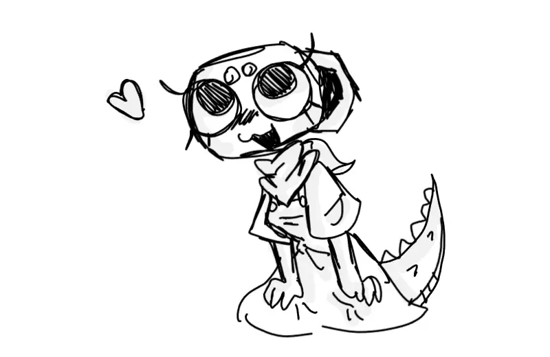 Drawing of Shelly created on DrawIsland