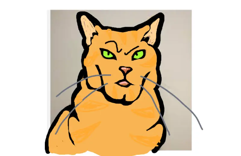 Drawing of GIGACHAD FIRESTAR created on DrawIsland